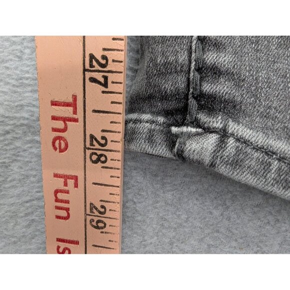 True Religion Jeans Womens 32 Gray Jennie Curvy Mid Rise Super Skinny Super T - Picture 8 of 16
